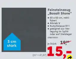 Globus Baumarkt Feinsteinzeug ,,Basalt Stone" Angebot