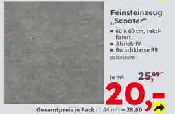 Globus Baumarkt Feinsteinzeug ,,Scooter" Angebot
