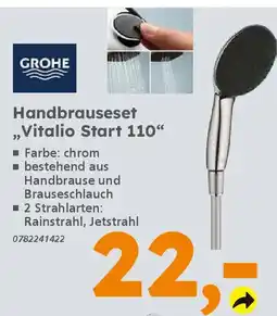 Globus Baumarkt GROHE Handbrauseset ,,Vitalio Start 110" Angebot