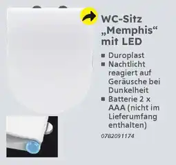 Globus Baumarkt WC-Sitz „Memphis" mit LED Angebot