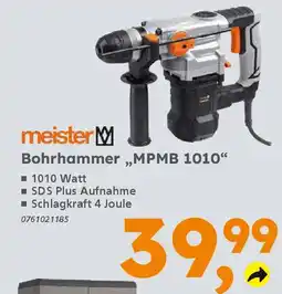 Globus Baumarkt meister Bohrhammer „MPMB 1010" Angebot