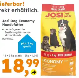 Globus Baumarkt Josi Dog Economy Hundefutter Angebot