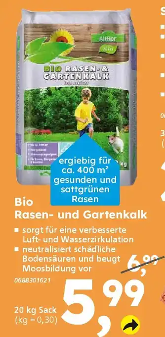 Globus Baumarkt Bio Rasen- und Gartenkalk Angebot