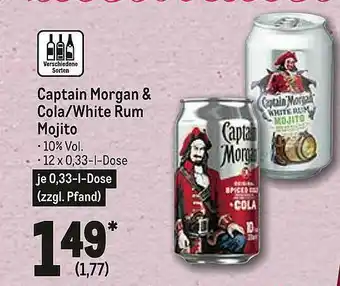 METRO Captain Morgan & Cola Oder White Rum Mojito Angebot