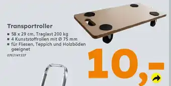 Globus Baumarkt Transportroller Angebot