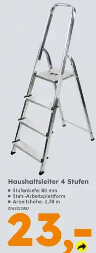 Globus Baumarkt Haushaltsleiter 4 Stufen Angebot