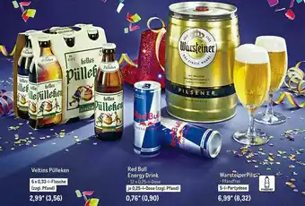 METRO Velins Pülleken, Red Bull Energy Drink Oder Warsteinerpils Angebot