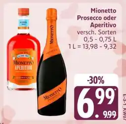 Edeka Mionetto Prosecco oder Aperitivo Angebot
