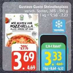 Edeka Gustavo Gusto Steinofenpizza Angebot
