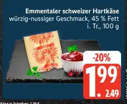 Edeka Emmentaler schweizer Hartkäse Angebot