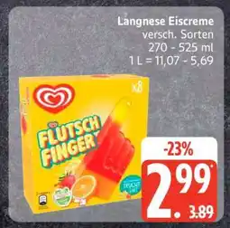 Edeka Langnese Eiscreme Angebot