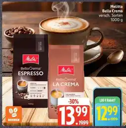 Edeka Melitta Bella Crema Angebot
