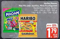 Edeka Haribo, Maoam Mao Mix oder Joystixx, Minis Fruchtgummi Angebot