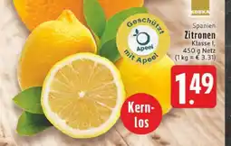 Edeka Zitronen Angebot
