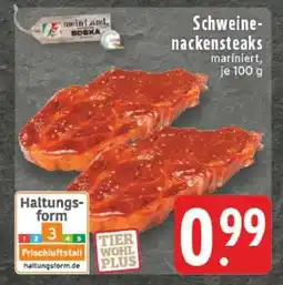 Edeka Schweinenackensteaks mariniert Angebot