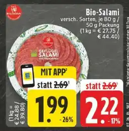 Edeka Bio-Salami Angebot