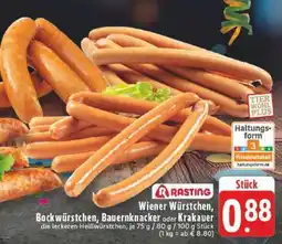 Edeka Wiener Würstchen, Bockwürstchen, Bauernknacker oder Krakauer Angebot