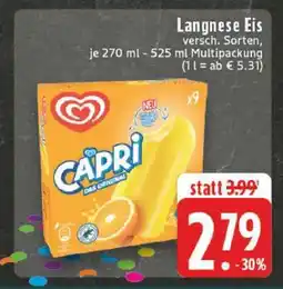 Edeka Langnese Eis Angebot