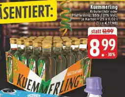 Edeka Kümmerling Kräuterlikör oder Pfefferminz Angebot