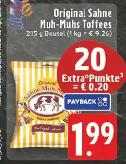 Edeka Original Sahne Muh-Muhs Toffees Angebot