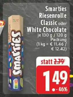 Edeka Smarties Riesenrolle Classic oder White Chocolate Angebot