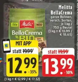 Edeka Melitta BellaCrema Angebot