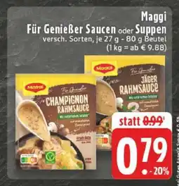Edeka Maggi Für Genießer Saucen oder Suppen Angebot