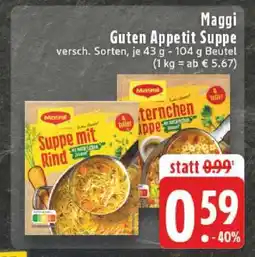 Edeka Maggi Guten Appetit Suppe Angebot