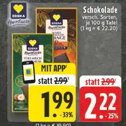 Edeka EDEKA Herzstücke Schokolade Angebot