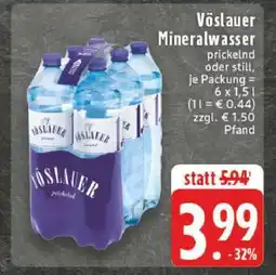 Edeka Vöslauer Mineralwasser Angebot
