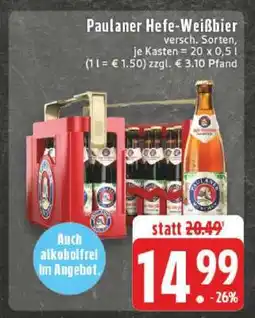 Edeka PAULANER Hefe-Weißbier Angebot