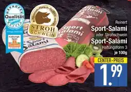 Edeka Reinert Sport-Salami oder Strohschewein Sport-Salami Angebot