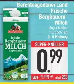 Edeka Berchtesgadener Land Frische Bergbauern-Milch Angebot