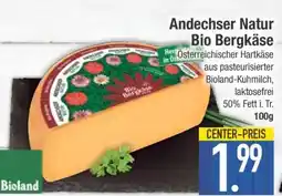 Edeka Andechser Natur Bio-Bergkäse Angebot