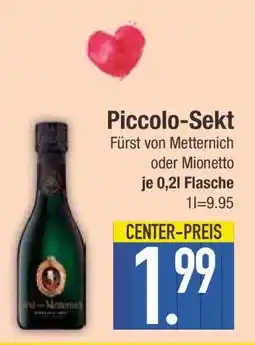 Edeka Piccolo-Sekt Fürst von Metternich oder Mionetto Angebot
