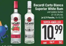 Edeka Bacardi Carta Blanca Superior White Rum Angebot
