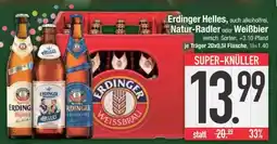 Edeka Erdinger Helles, Natur-Radler oder Weißbier Angebot