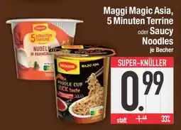 Edeka Maggi Magic Asia, 5 Minuten Terrine oder Saucy Noodles Angebot