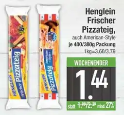 Edeka Henglein Frischer Pizzateig Angebot