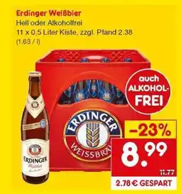 Netto Marken-Discount Erdinger Weißbier Angebot