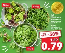 Kaufland Ital. Pflücksalat, Rucola oder Babyspinat Angebot