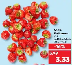 Kaufland Span. Erdbeeren Angebot
