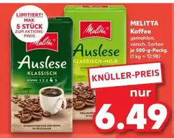 Kaufland MELITTA Kaffee gemahlen, versch. Sorten je 500-g-Packg Angebot