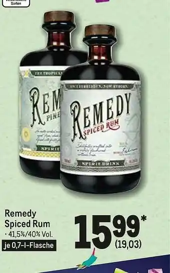 METRO Remedy Spiced Rum Angebot