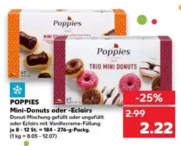 Kaufland POPPIES Mini-Donuts oder -Eclairs Angebot