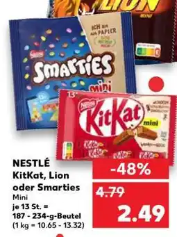 Kaufland NESTLÉ KitKat, Lion oder Smarties Mini Angebot