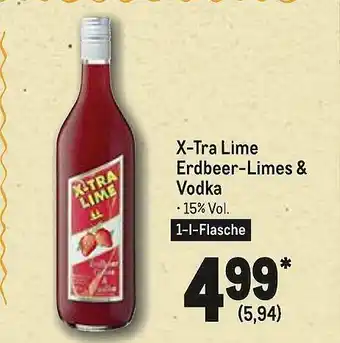 METRO X-tra Lime Erdbeer-limes & Vodka Angebot