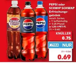 Kaufland PEPSI oder SCHWIP SCHWAP Erfrischungsgetränk Angebot