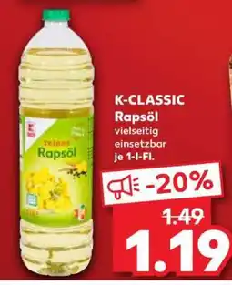 Kaufland K-CLASSIC Rapsöl Angebot