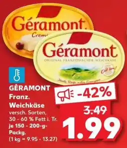 Kaufland GÉRAMONT Franz. Weichkäse Angebot
